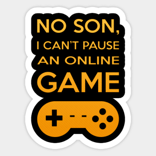 Funny Father and Mother Gamer Design for Parents That Love Videogames Sticker